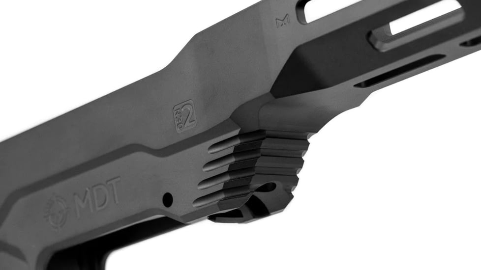 MDT LSS-XL Gen2 Chassis, Howa 1500/Weatherby Vanguard, Short Action, Fixed Stock Interface, M-LOK, Black, 103363-BLK