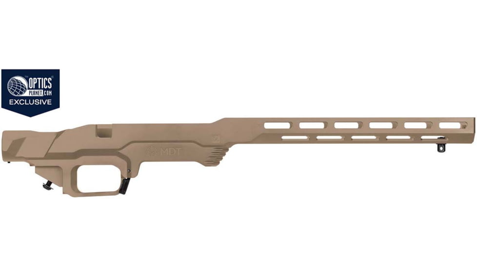 MDT LSS-XL Gen2 Chassis System, Tikka T3/T3x, Short Action, Carbine Interface, M-LOK, FDE, 103263-FDE