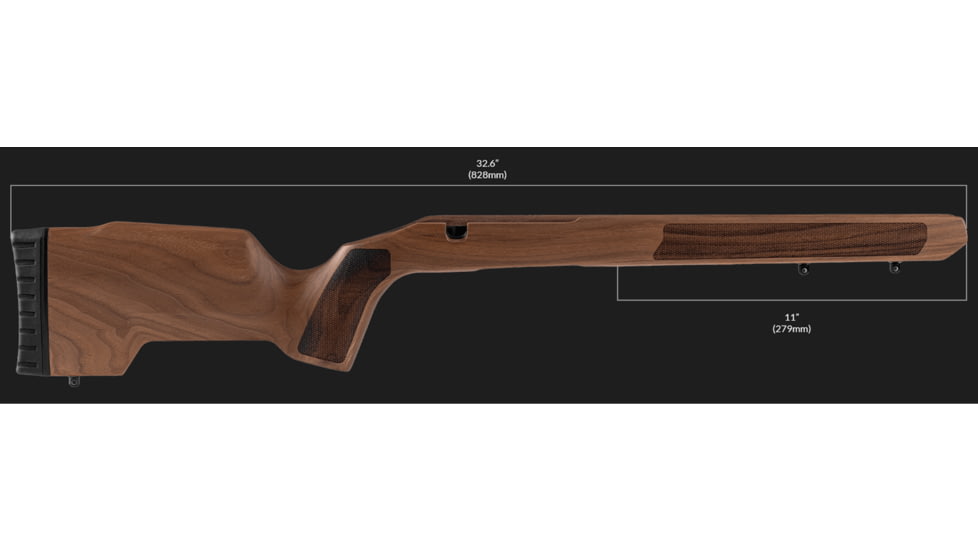 MDT TIMBR Core Precision Chassis Kit, Remington 700 Short Action, Right Hand, Walnut, 116107-WNT