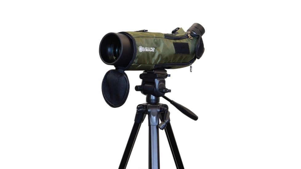 Meade RangeView Spotting Scope, 20-60x80mm, BK-7 Porro Prism, ED Glass, Green/Black, 146001