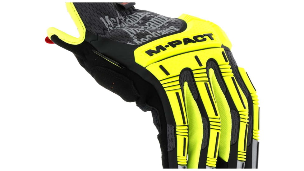 Mechanix Wear M-Pact Open Cuff E5 Cut Resistant Gloves - Mens, Flourescent Yellow, Small, SMC-C91-008