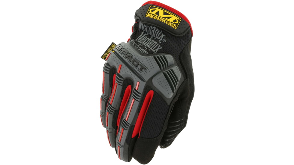 Mechanix Wear M-Pact Tactical Gloves - Mens, Black/Red, Small, MPT-52-008