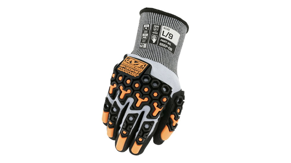Mechanix Wear SPDKNT M-PACT S5EP08 GLOVES L BLACK B542E3CD, MCXS5EP08009