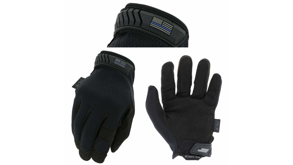 Mechanix Wear Thin Blue Line Original Covert Glove, Black - TBL-MG-55-011
