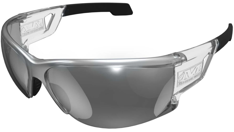 Mechanix Wear Type-N Safety Glasses, Black Frame with Silver Lens VNS-11AD-PU