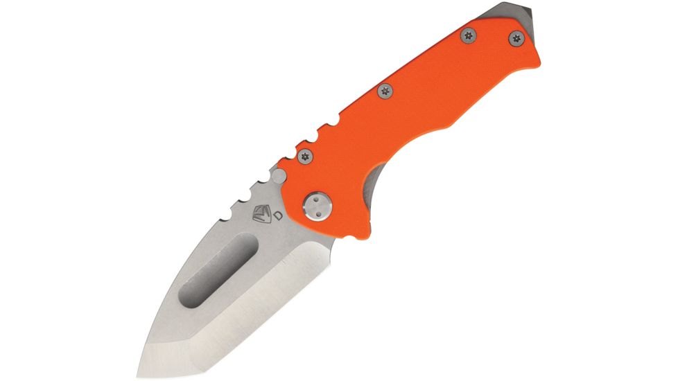 Medford Praetorian G Framelock Orange Folding Knife,4in,D2 Tool Steel,Standard Edge,Tanto,Orange,G10 Handle MD11DTT11TM