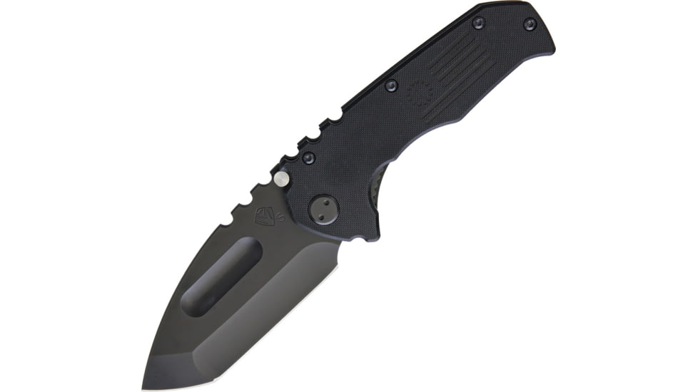 Medford Praetorian Scout Linerlock Folding Knife, Black, Black G10 handle, MKS30DPT-0808
