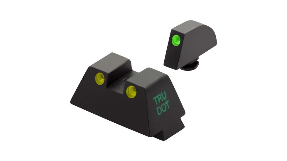 Meprolight Glock 9 mm/357 Sig/40 SW/45 GAP Green/Yellow Fixed Set TD, ML10224SUPY, 102243291