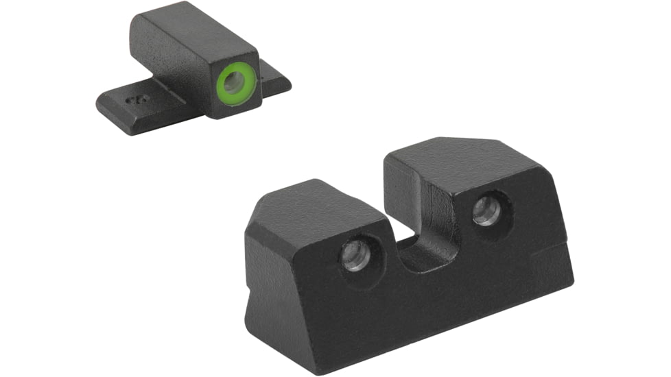 Meprolight Hyper-Bright Iwi Masada 9, Tactical &amp; Slim, Black Green Ring, 495873111, 495873111