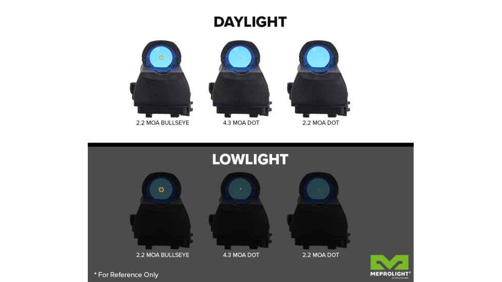 Meprolight MOR Pro 4.3 MOA Dot, Green Visible Laser &amp; IR Laser, Black, 0687741