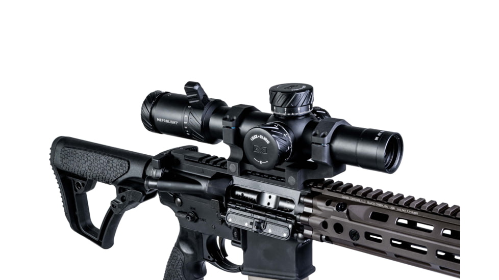 Meprolight MVO 1-8x28mm 34mm Tube LPVO Rifle Scope, First Focal Plane, Etched Glass M1 MRAD, Black, 901245701