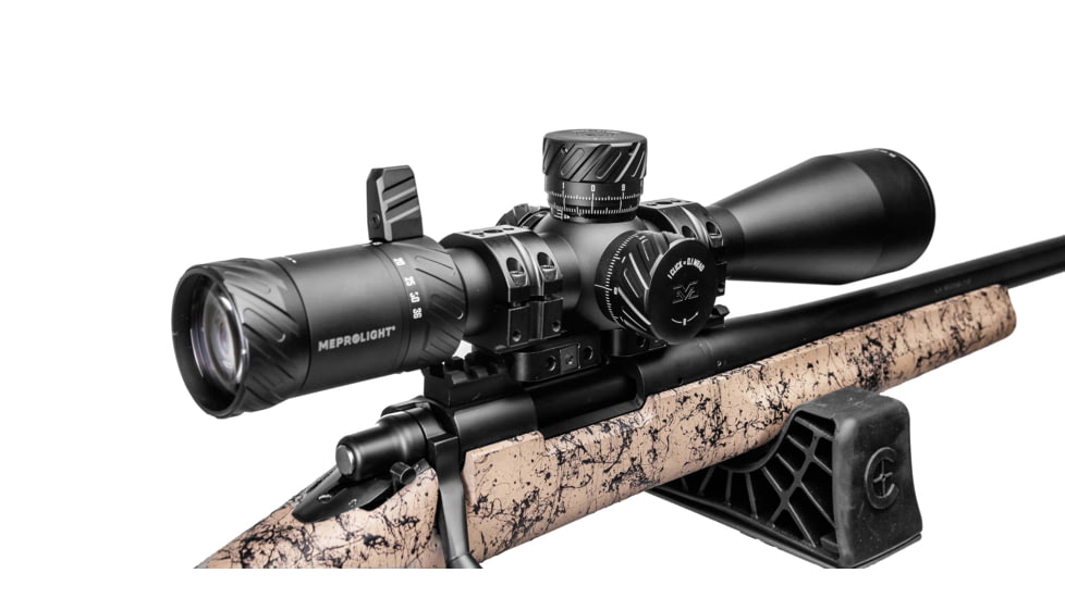 Meprolight MVO 6-36x56mm 34mm Tube Rifle Scope, First Focal Plane, Etched Glass M3 MRAD, Black, 901247706
