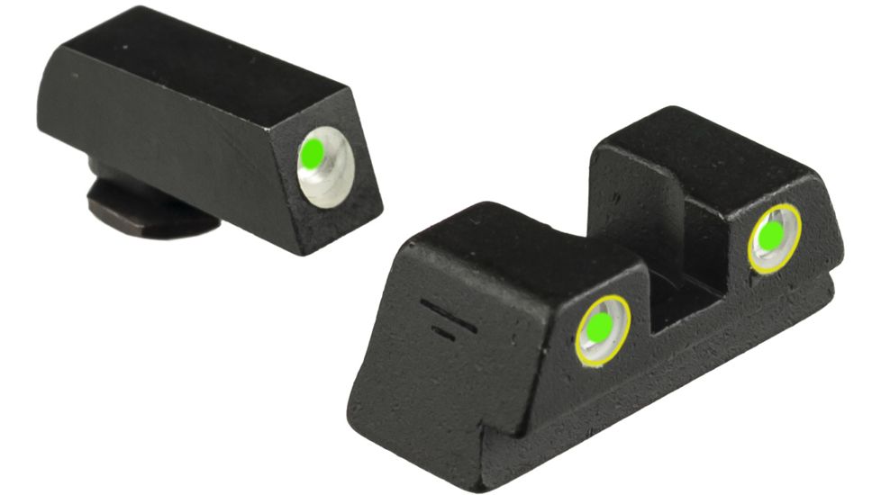 Meprolight Set Glock 42/43 Height 6.6 Green/Yellow, ML10220Y