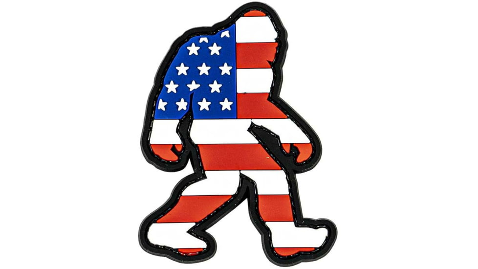 Merica Life BigFoot US Flag Patch, 2 x 3, BF-USF