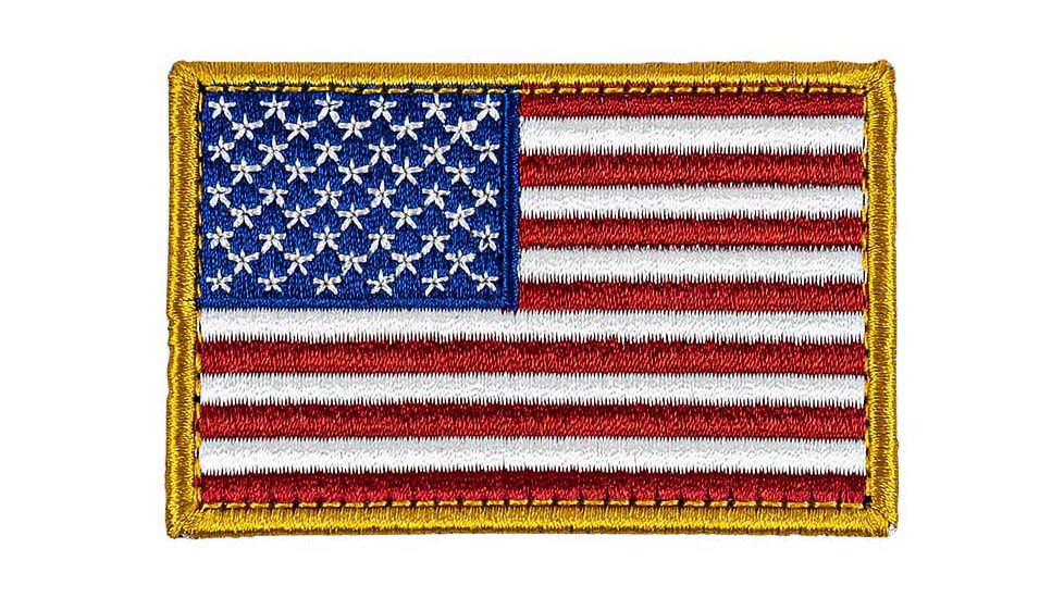 Merica Life Embroidered US FLAG Forward Patch, 3 x 2, EMBR-USFLAG-FORW