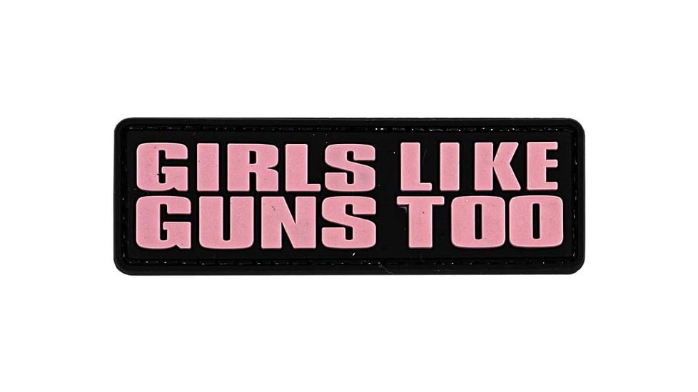 Merica Life Girls Like Guns Too Patch, 3.25 x 1, GLGT