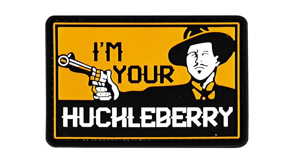 Merica Life Im Your Huckleberry Doc Patch, 3 x 2, H-DOC