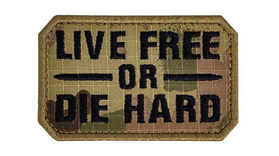 Merica Life Live Free or Die Hard Patch, 3 x 2, LFDH