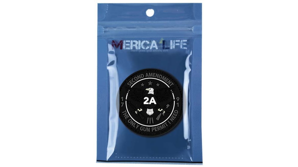 Merica Life Second Amendment Gun Permit Patch, 3.25, 2A-PERMIT