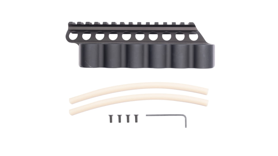 Mesa Tactical SureShell Aluminum Carrier and Rail for Rem V3, 6-Shell, 12-GA, 5.75 in, Black, 94060