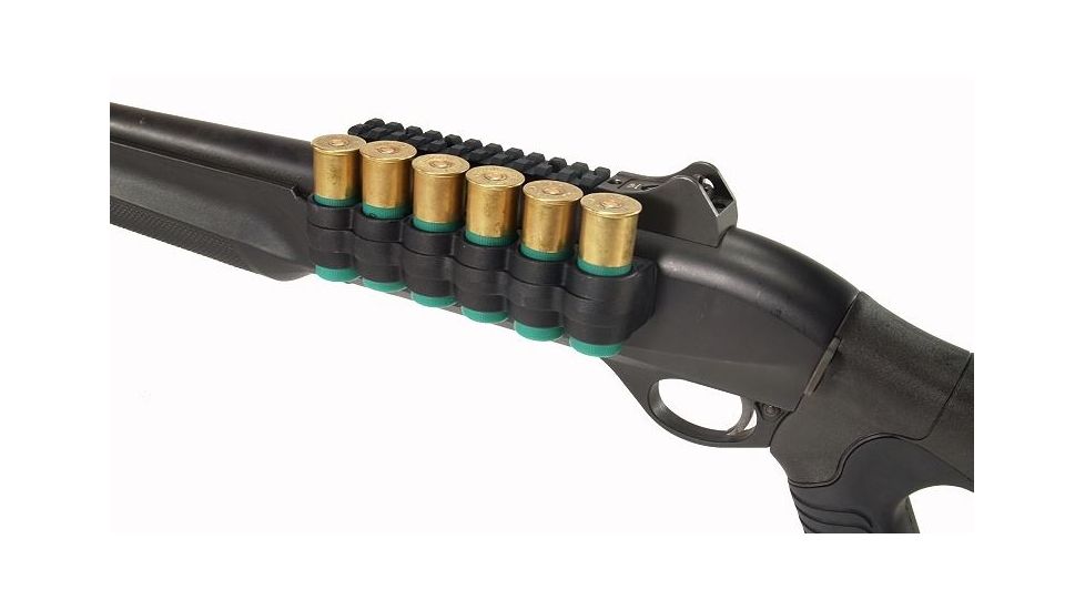 Mesa Tactical SureShell Polymer Carrier and Rail for Ben M2 Tactical, 12-GA, Black, 6-Shell, 4.5 in, 94940