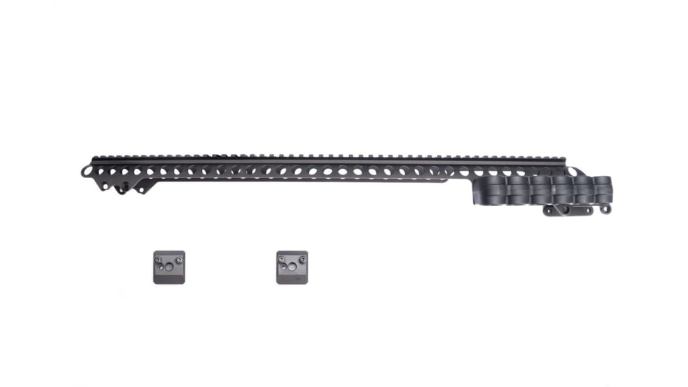 Mesa Tactical SureShell Polymer Carrier and Saddle Rail for Rem 870/1100/11-87 w/ Mag Clamp, 6-Shell, 12-GA, 20 in, Black, 94800