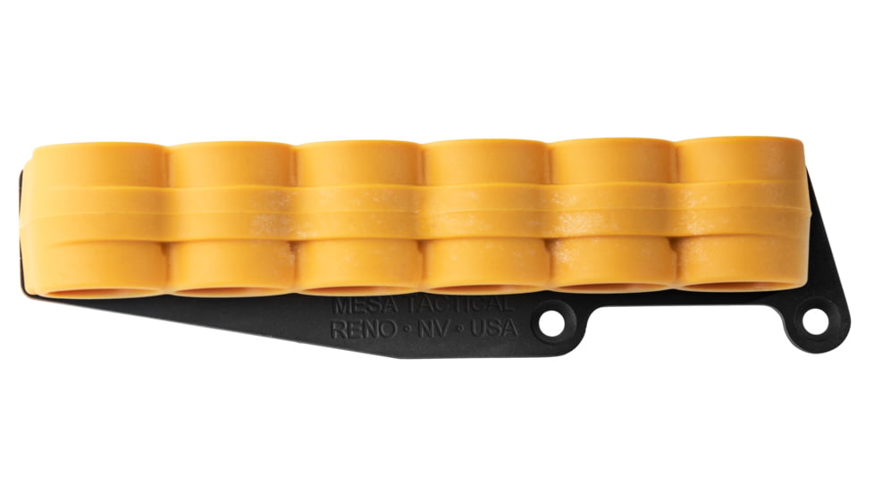 Mesa Tactical SureShell Polymer Carrier for Rem 870/1100/11-87, 6-Shell, 12-GA, Less Lethal Yellow, Yellow, 95710