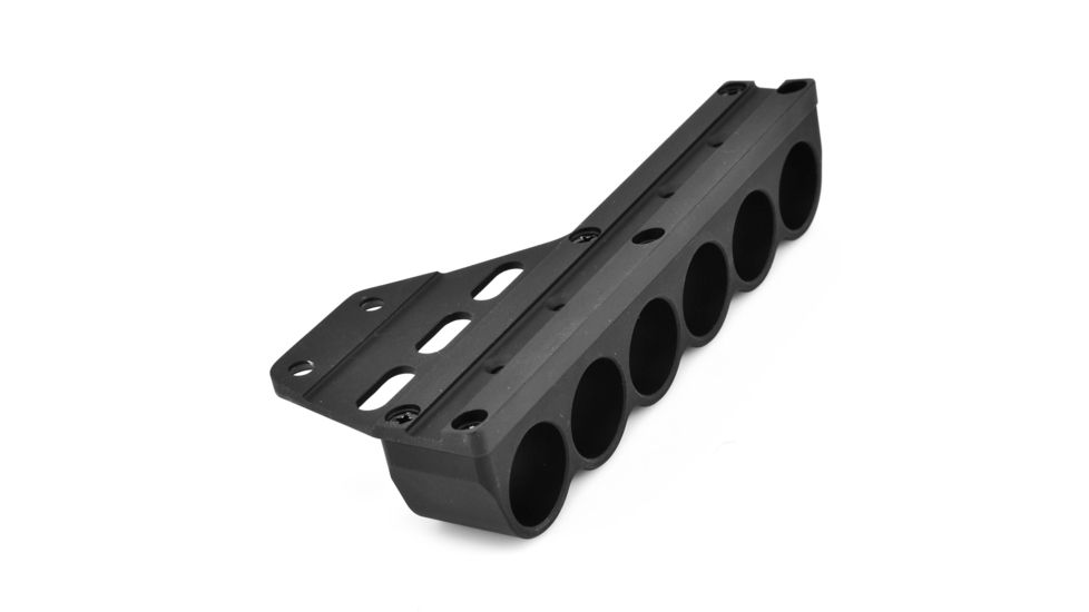 Mesa Tactical SureShell Side Mount Shell Carrier, Black, 6-Shell, Right Side, 12-Gauge, for Urbino Riser 90150