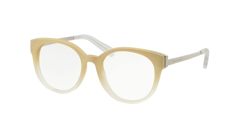 Michael Kors GALICIA MK8010 Progressive Prescription Eyeglasses 3038-50 - Oak Crystal Soft Touch Frame