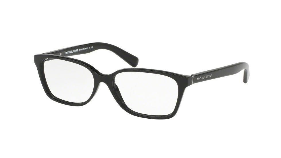 Michael Kors INDIA MK4039 Single Vision Prescription Eyeglasses 3177-52 - Black Frame