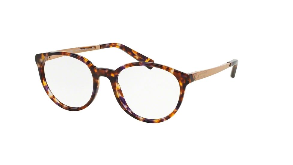 Michael Kors MAYFAIR F MK4018F Single Vision Prescription Eyeglasses 3032-53 - Sunset Confetti Tortoise Frame