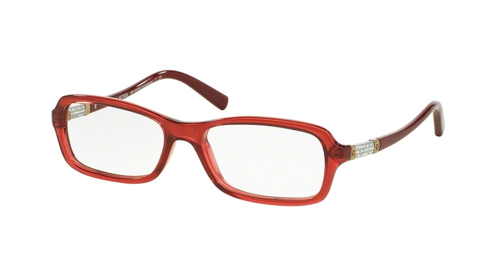 Michael Kors QUISISANA MK4022B Single Vision Prescription Eyeglasses 3042-53 - Milky Burgundy Frame
