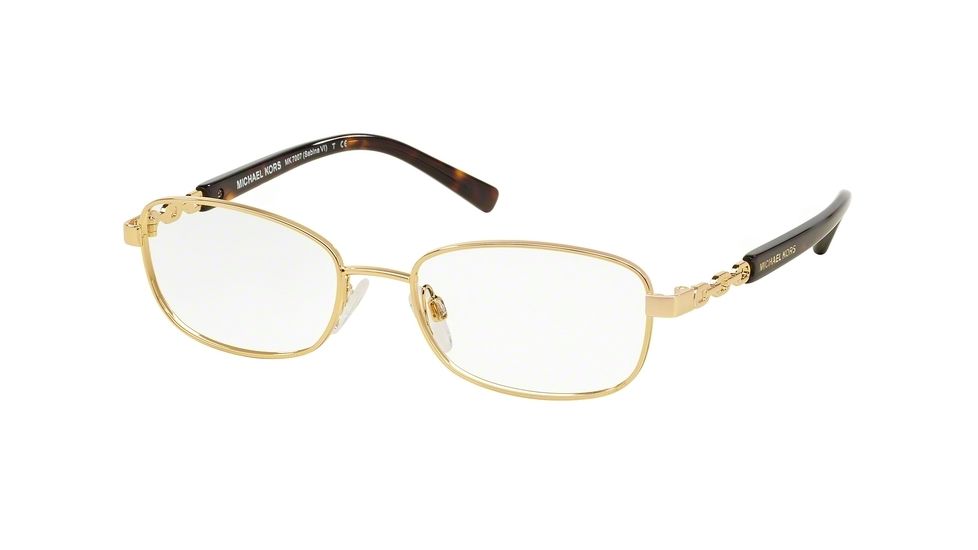 Michael Kors SABINA VI MK7007 Bifocal Prescription Eyeglasses 1024-51 - Gold Frame