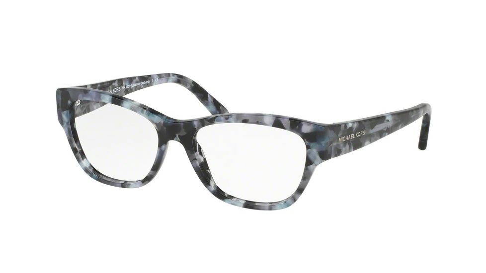 Michael Kors YLLIANA MK4037 Single Vision Prescription Eyeglasses 3214-51 - Black Mosaic Frame