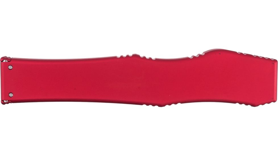 Microtech Halo V TE OTF Automatic Knife, Red Handle, Black Tactical Plain X-MT150-1RD