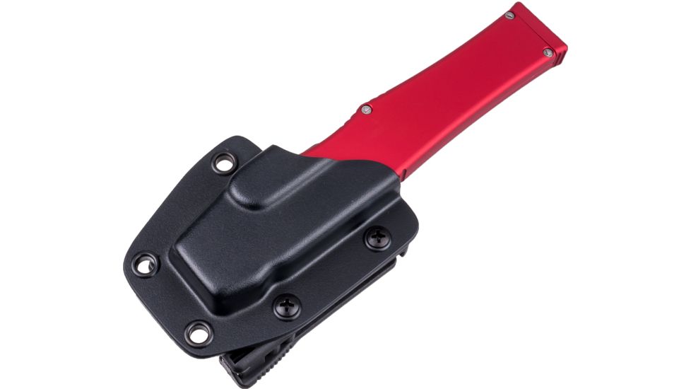 Microtech Halo V TE OTF Automatic Knife, Red Handle, Black Tactical Plain X-MT150-1RD