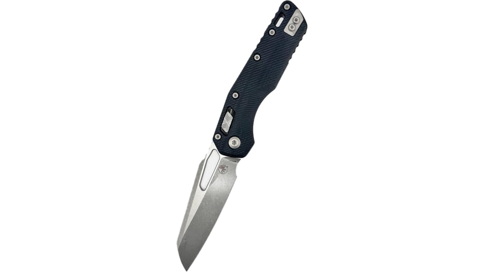 Microtech MSI Fluted G-10 Apocalyptic STD 3.75in Folding Knife, Black, 210-10APFLGTBK
