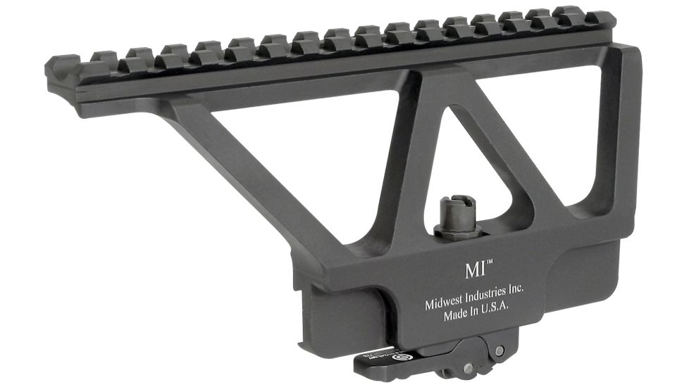 Midwest Industries AK-47 Railed Scope Mount, 6.75in., Black MI-AKSM