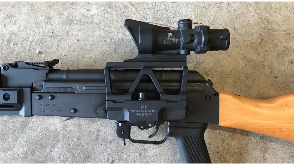 Midwest Industries AKG2 Scope Mount, AK-47/74, ACOG Top, Black, MI-AKSMG2-A