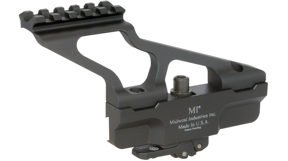 Midwest Industries AKG2 Scope Mount, AK-47/74, Mini Rail Top, Black, MI-AKSMG2-MR