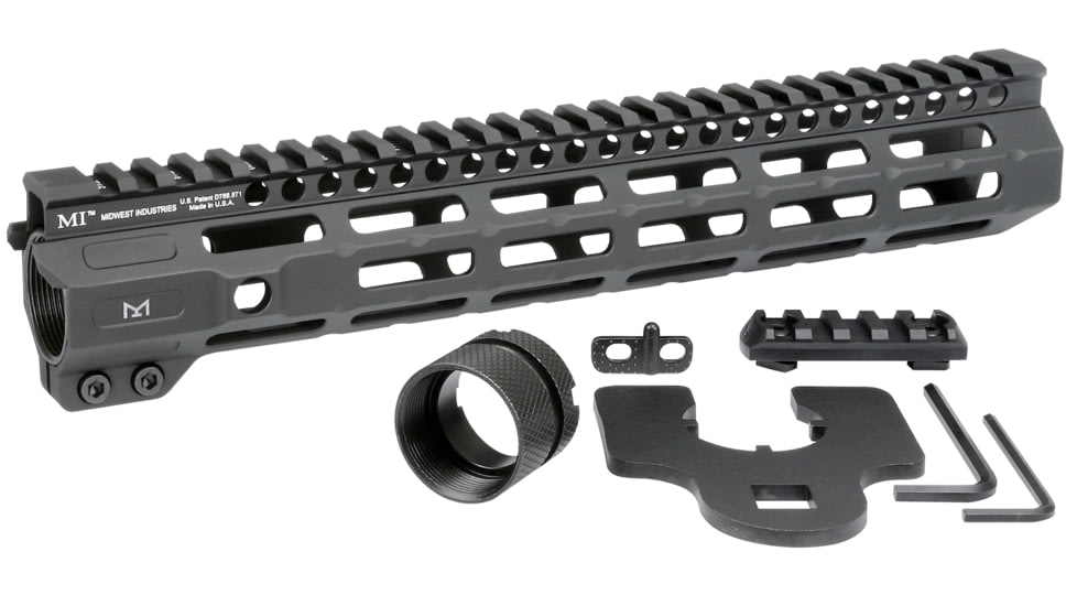 Midwest Industries AR-15 Combat Rail M-Lok Handguard, 11.5 in, Black, MI-CRM11.5