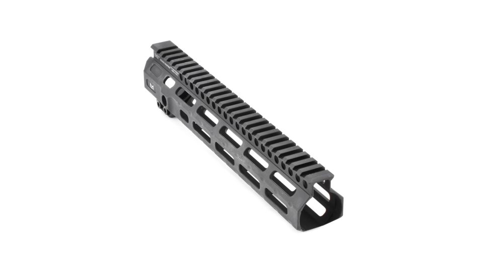 Midwest Industries AR-15 Free Float 1-Piece Handguard, 10.5 inch Combat Rail, Black, Medium, MI-CRM-10.50
