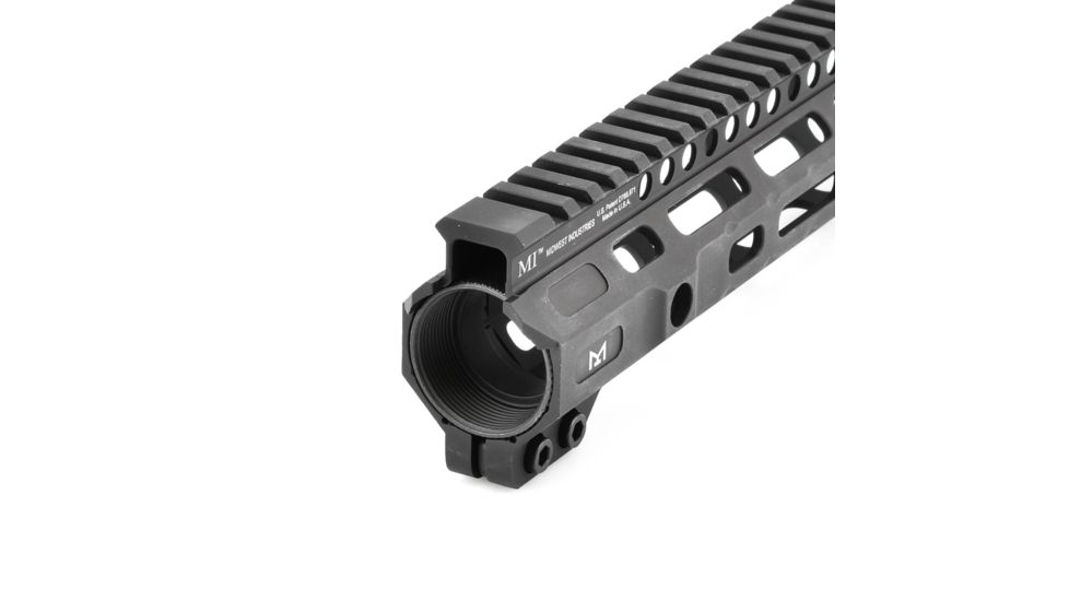 Midwest Industries AR-15 Free Float 1-Piece Handguard, 10.5 inch Combat Rail, Black, Medium, MI-CRM-10.50