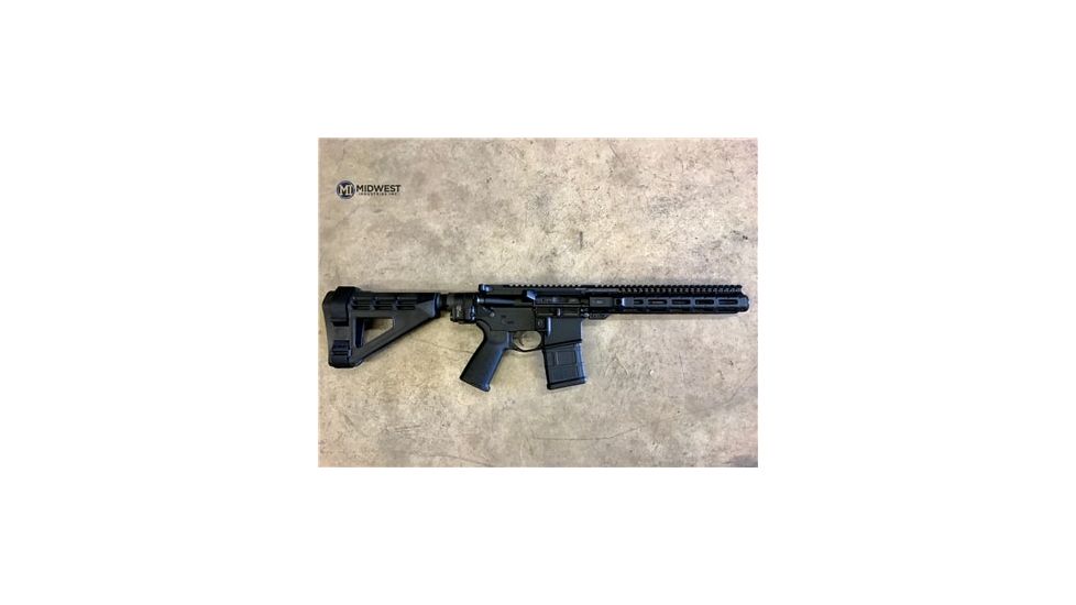 Midwest Industries AR-15 Free Float 1-Piece Handguard, 10.5 inch Combat Rail, Black, Medium MI-CRM-10.50