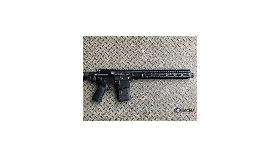 Midwest Industries AR-15 Free Float 1-Piece Handguard, 12.65 inch Combat Rail, Black, Medium MI-CRM-12.625