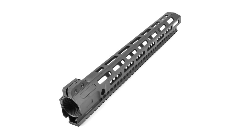 Midwest Industries AR-15 Free Float 1-Piece Handguard, 14 inch Combat Rail, Black, Medium, MI-CRM-14.0
