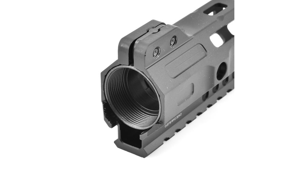 Midwest Industries AR-15 Free Float 1-Piece Handguard, 14 inch Combat Rail, Black, Medium, MI-CRM-14.0