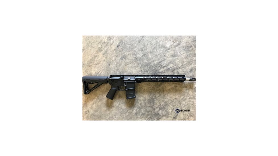 Midwest Industries AR-15 Free Float 1-Piece Handguard, 14 inch Combat Rail, Black, Medium MI-CRM-14.0