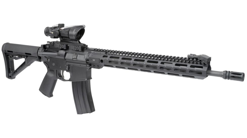Midwest Industries AR-15 Free Float 1-Piece Handguard, 15 inch Combat Rail, Black, Medium, MI-CRM-15.0