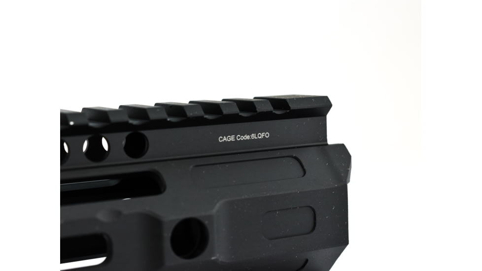 Midwest Industries AR-15 Free Float 1-Piece Handguard, 7 inch Combat Rail, Black, Medium, MI-CRM-7.0